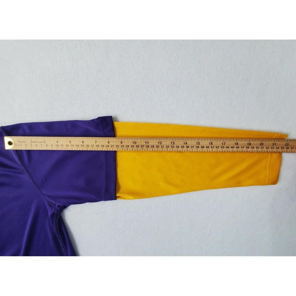 Nike LSU Tigers Dri-FIT Long Sleeve Shirt Men's Large Purple‎ Gold